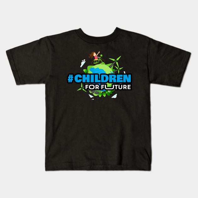 Children for future Kids T-Shirt by tonkashirts